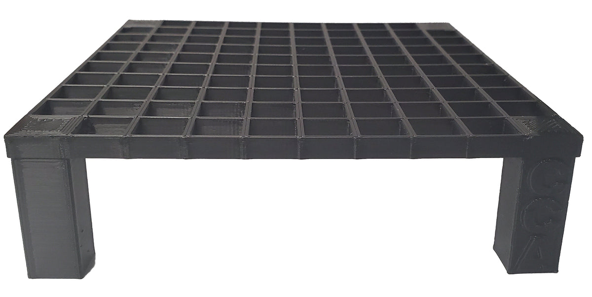 Frag Rack mit 25 Frag Plugs 3D gedruckt