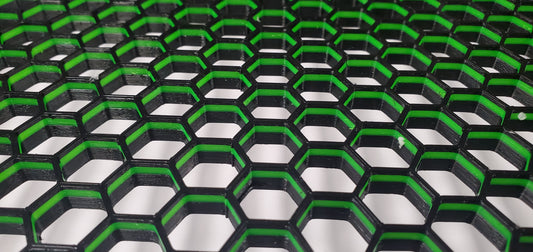 15' x 6' Free Standing Honeycomb Frag Rack 3D gedruckt