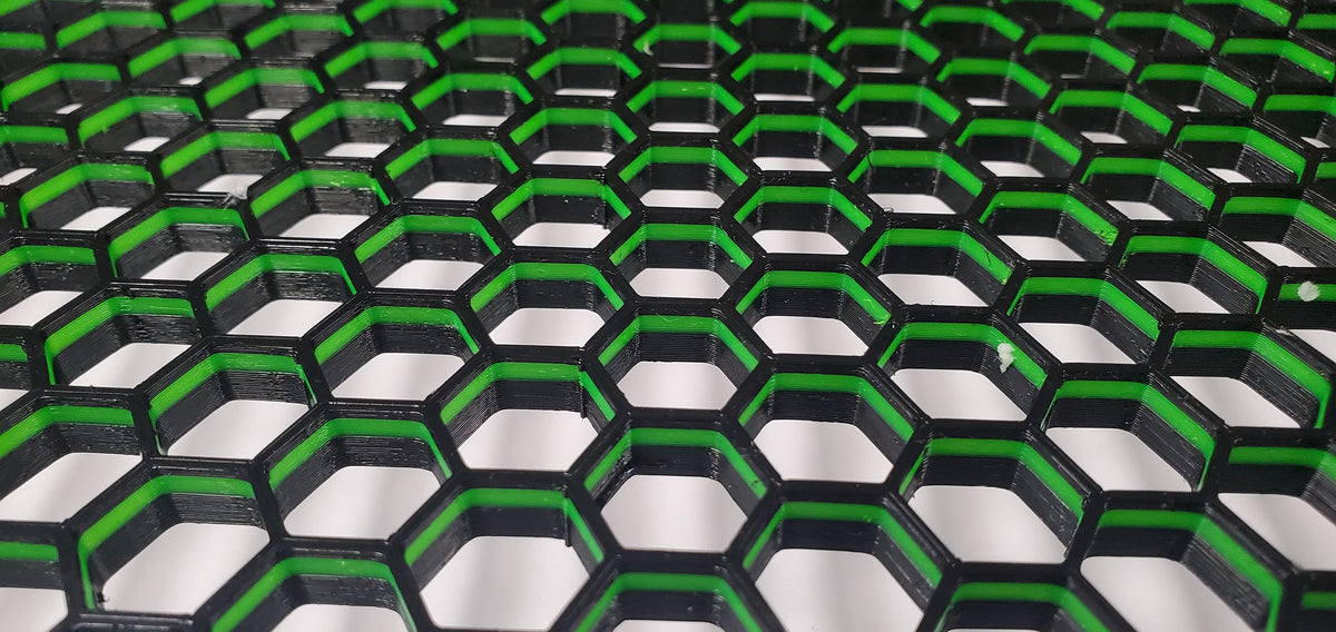 12' x 4' Free Standing Honeycomb Frag Rack 3D gedruckt