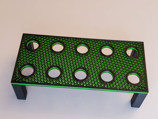 Wabenfrag-Rack mit 25 Frag-Steckern 3D gedruckt
