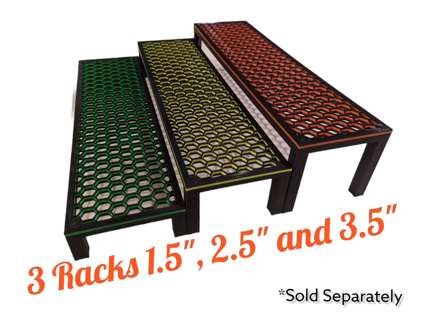 12' x 6' Free Standing Honeycomb Frag Rack 3D gedruckt