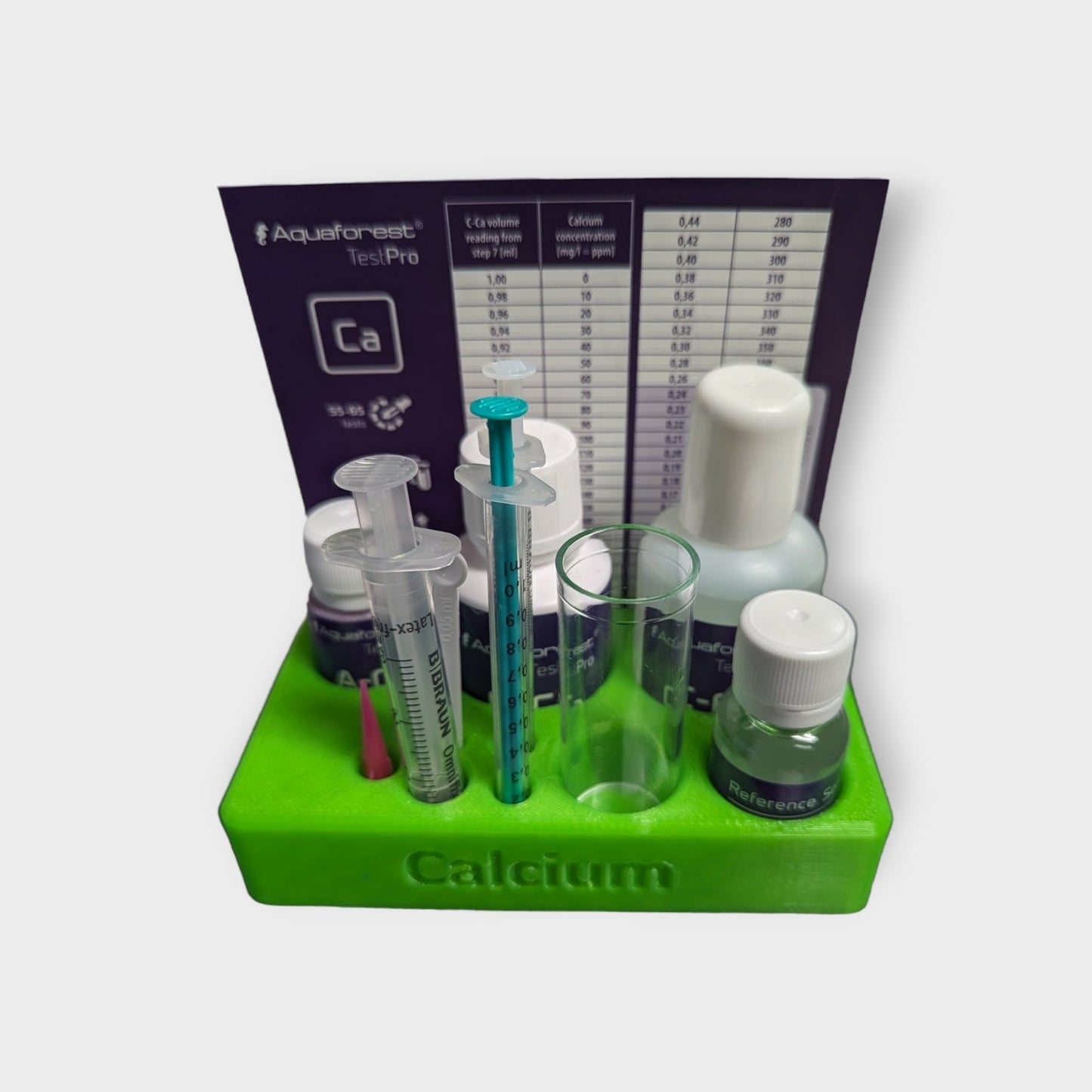 3D-gedruckter Organisator für Aquaforest Testkits