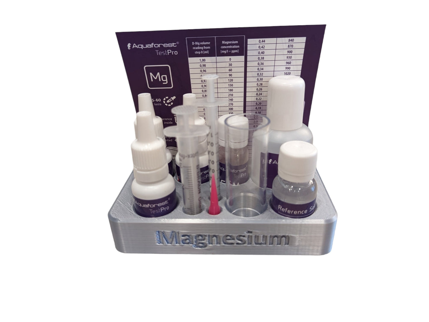3D-gedruckter Organisator für Aquaforest Testkits