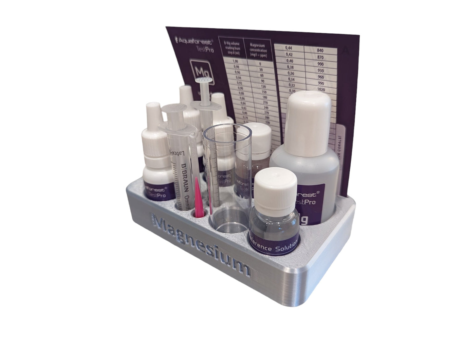 3D-gedruckter Organisator für Aquaforest Testkits