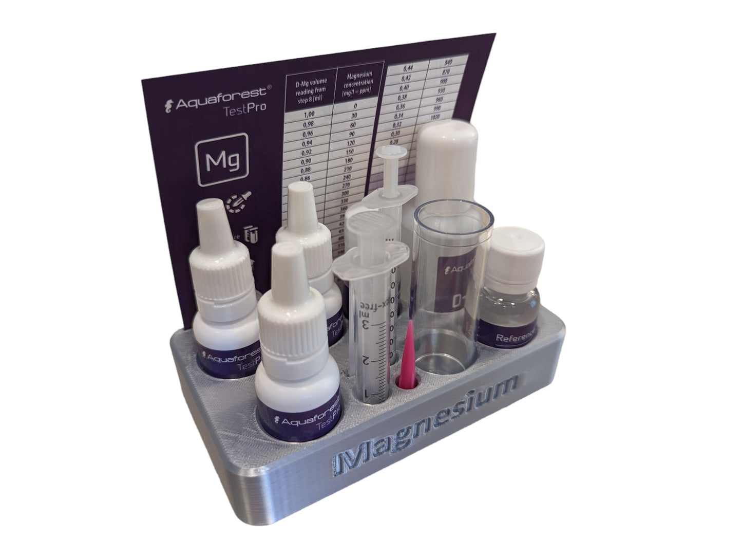 3D-gedruckter Organisator für Aquaforest Testkits