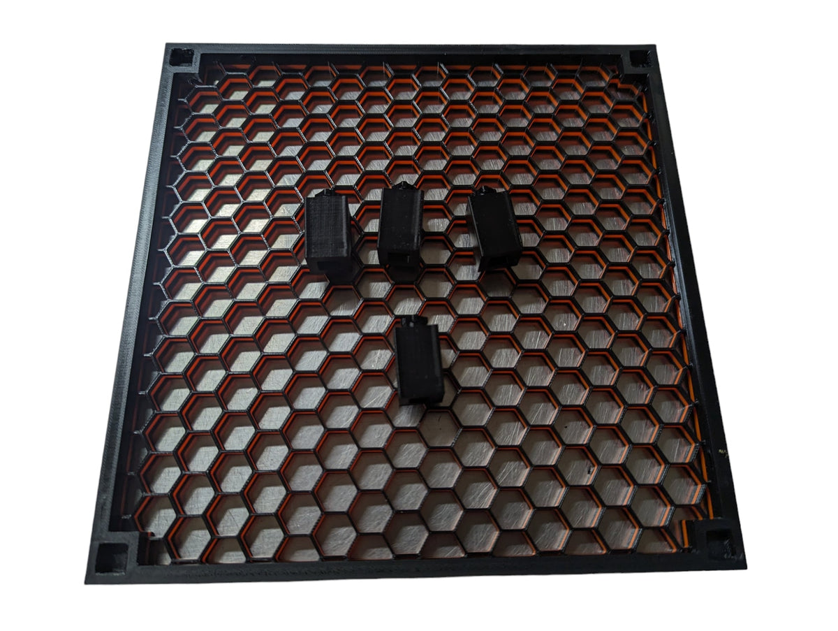 8,25' x 8,25' freistehender Wabenfrag-Rack 3D gedruckt