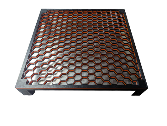 8,25' x 8,25' freistehender Wabenfrag-Rack 3D gedruckt