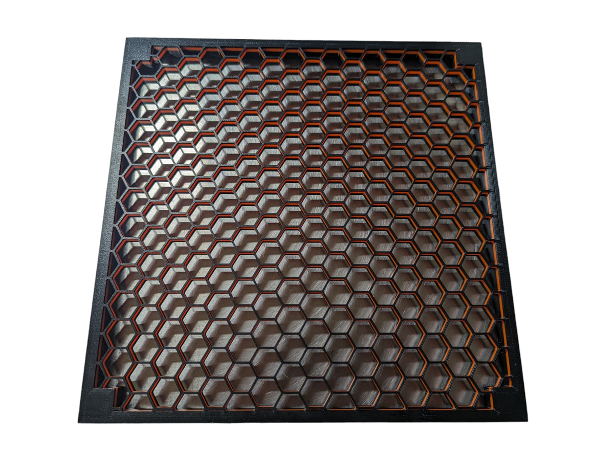 8,25' x 8,25' freistehender Wabenfrag-Rack 3D gedruckt