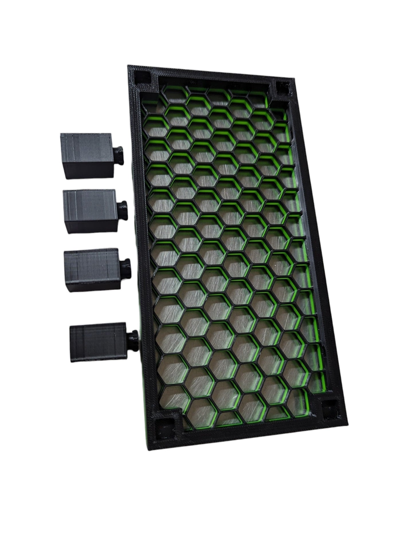 8' x 4' freistehender Wabenfrag-Rack 3D gedruckt