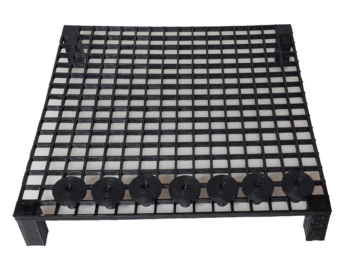 Frag Rack mit 25 Frag Plugs 3D gedruckt